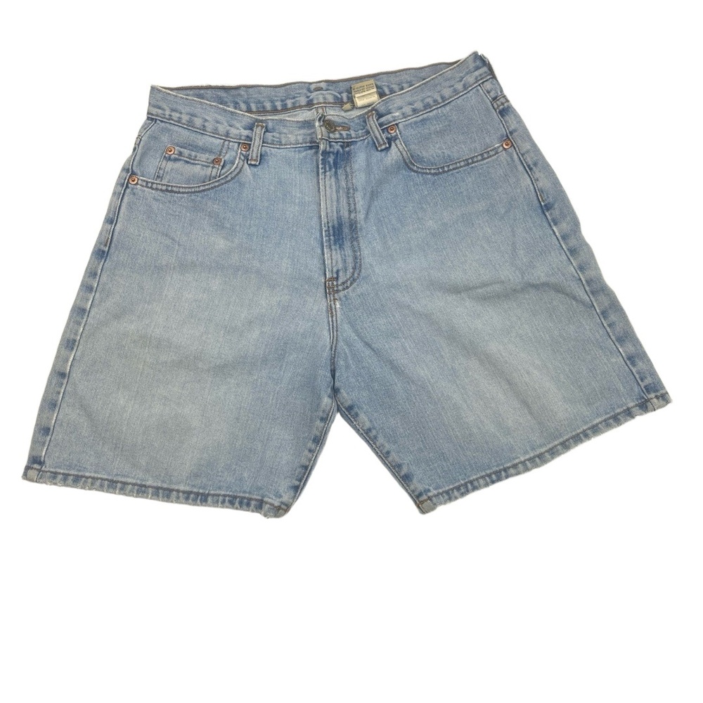 Calvin Klein Denim Shorts 14 Light Wash Distressed Ripped Casual Summer Retro